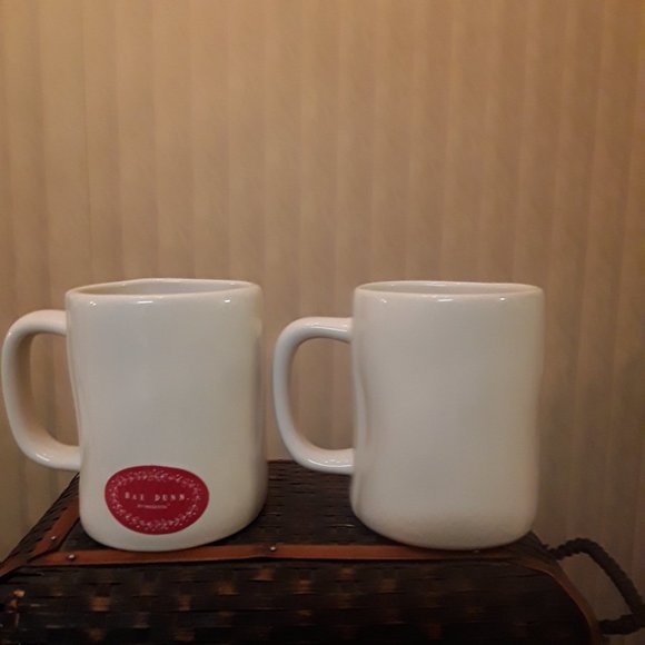 Rae Dunn by Magenta Ceramic Soul Mate Mugs Pair NWOT - Picture 4 of 8
